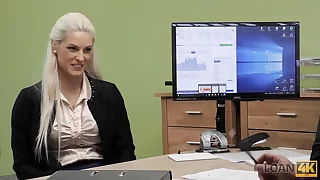LOAN4K. Creditor permits MILF to have fun with his dick in the office